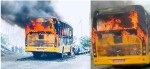 विद्यार्थी लिन हिँडेको स्कुल बसमा पेट्रोल बम प्रहार