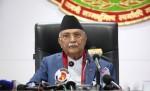 सातवटै प्रदेशका मुख्यमन्त्रीसँग संवाद गर्दै प्रधानमन्त्री ओली