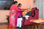 राष्ट्रपति पौडेलबाट शुभसाइतमा बहिनीहरूबाट तिहारको टीका ग्रहण