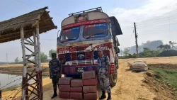 सशस्त्र प्रहरीद्वारा १०३ केजी गाँजासहित ट्रक नियन्त्रणमा