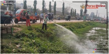 वीरगञ्जमा लामखुट्टे नियन्त्रण अभियान सुरु