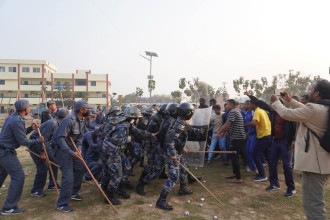 निर्वाचन सुरक्षाका लागि पर्सामा सुरक्षा निकायको संयुक्त सिमुलेसन अभ्यास