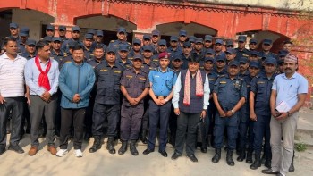 वीरगञ्जमा प्रहरी कर्मचारीलाई स्वास्थ्य र तनाव व्यवस्थापन तालिम