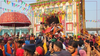 मिथिला मध्यमा परिक्रमा १५ दिनका लागि सुरु, ‘जय सियाराम’को जयघोषसहित डोला प्रस्थान