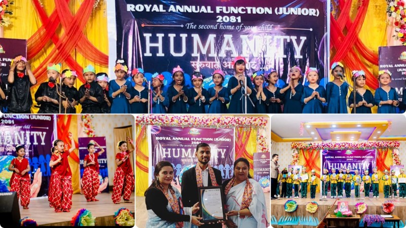 बालबालिकालाई सानै उमेरदेखि मानवता सिकाउँदै रोयल एकेडेमी