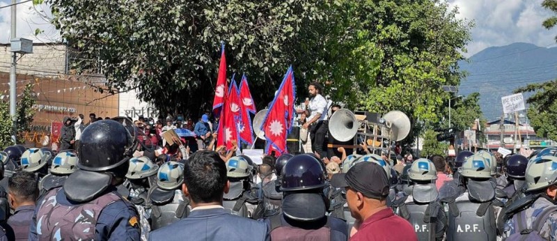 प्रहरीलाई आक्रमण गर्ने रास्वपाका ८ जना कार्यकर्ता पक्राउ